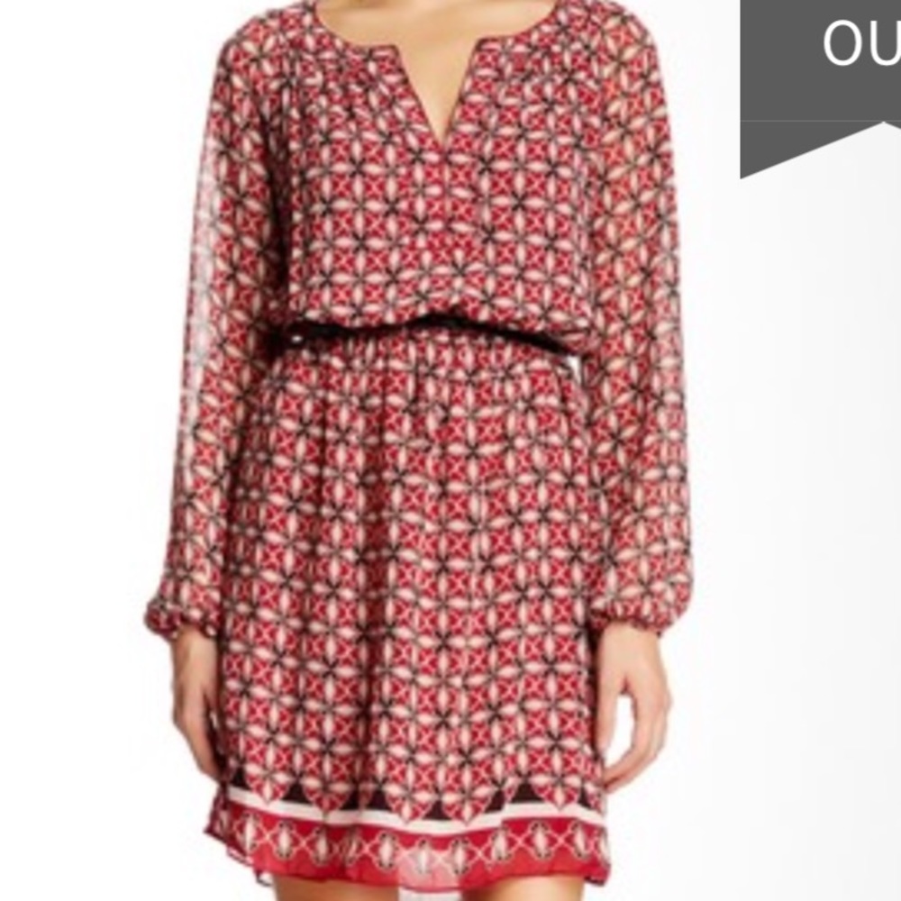 Max Studio long sleeve split dress